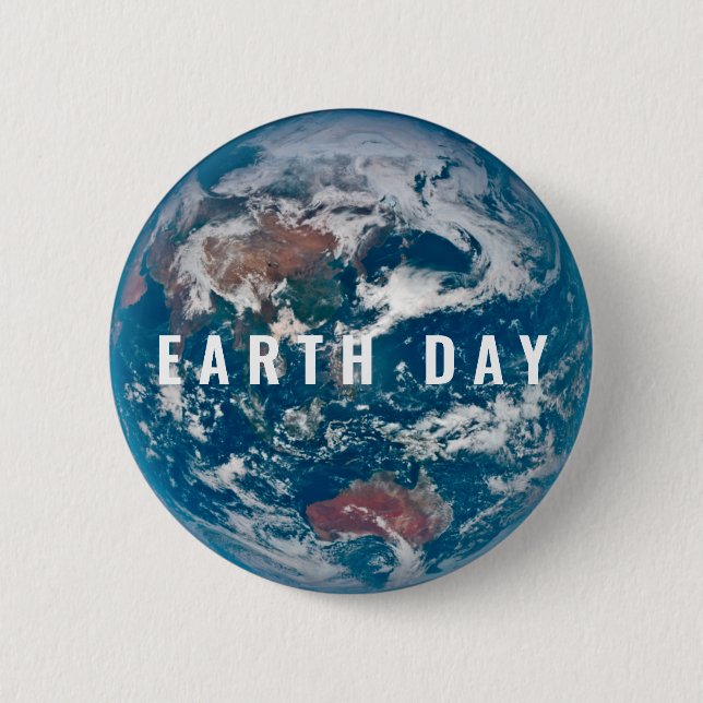 Planet Earth - Earth Day Badge Knapp (Framsida)