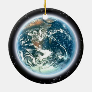 Planet Earth från Rymden Julgransprydnad Keramik
