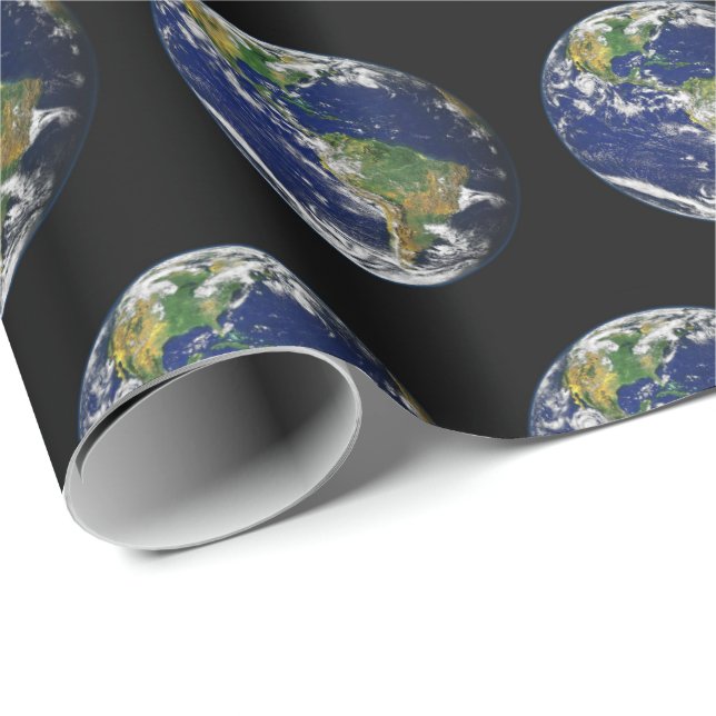 Planet Earth Gift Wrap - HAMbWG Presentpapper (Rullad Hörn)