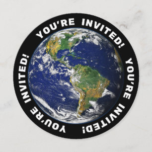 Planet Earth Inbjudningar