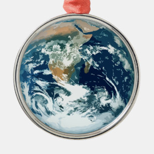 Planet Earth Julgransprydnad Metall