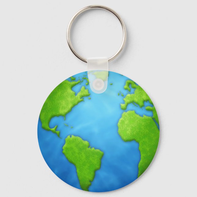 Planet Earth Keychain Nyckelring (Framsida)