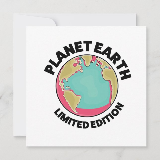 Planet Earth limited edition Inbjudningar (Framsida)