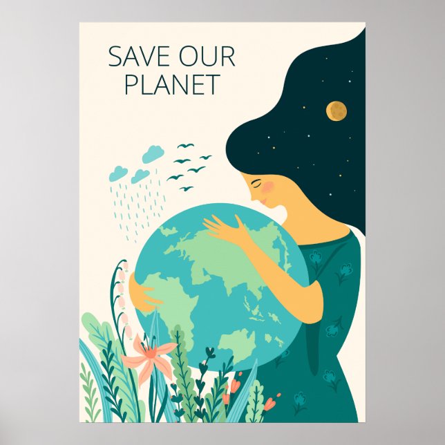 Planet Earth Mor Poster (Framsidan)
