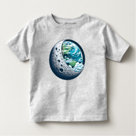 Planet Earth och dess Måne: Celestial  Unisex T Shirt