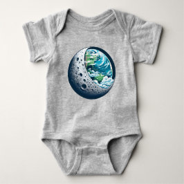 Planet Earth och dess Måne: Celestial  Unisex T Shirt