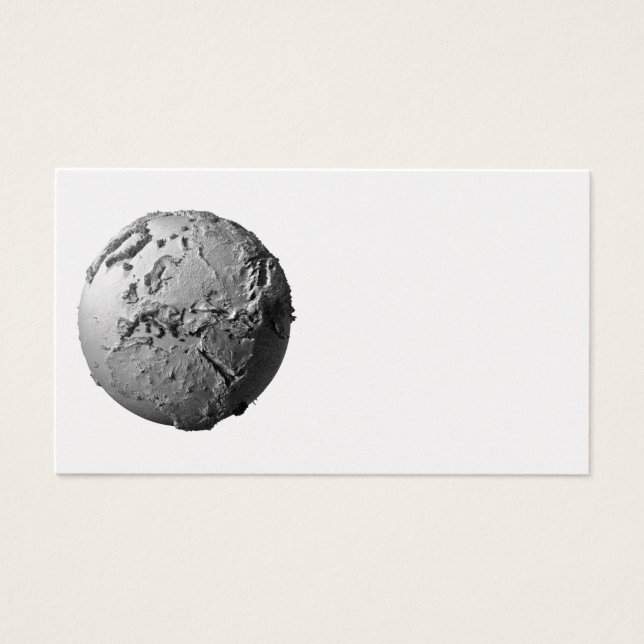 Planet Earth on White Background - Europa, 3d Visitkort (Framsidan)