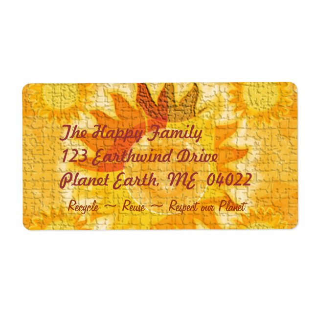 Planet Earth (orange) Fraktsedel (Framsidan)