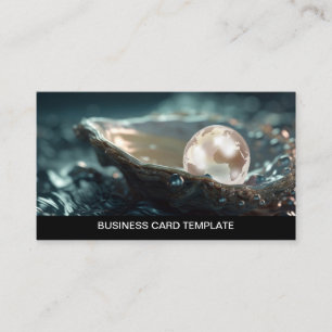 Planet Earth Oyster Pearl Visitkort