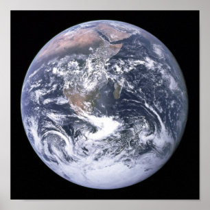 Planet Earth på Milky Way Poster