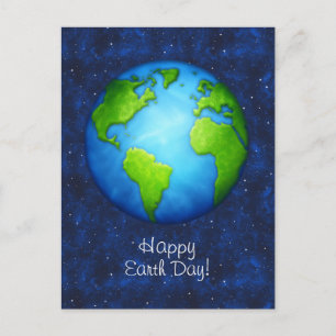Planet Earth på rymdvykort Vykort
