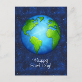 Planet Earth på rymdvykort Vykort