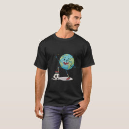Planet Earth playing soccer T Shirt