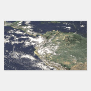 Planet Earth Rektangulärt Klistermärke