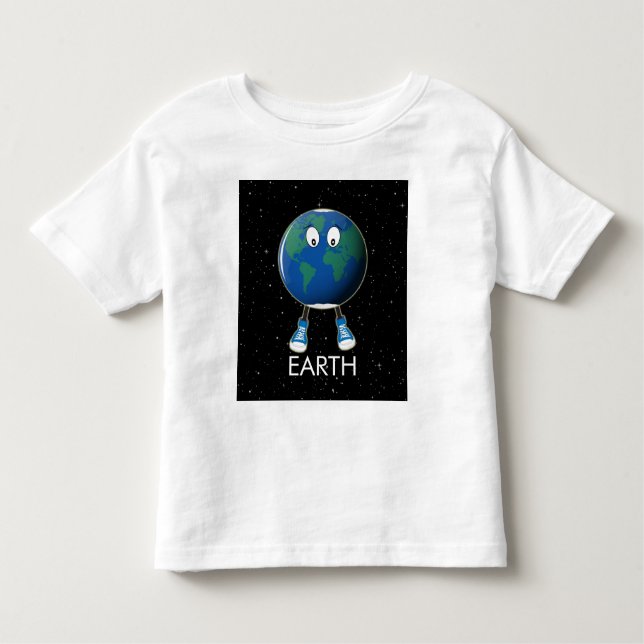 Planet Earth & Stars T Shirt (Framsida)
