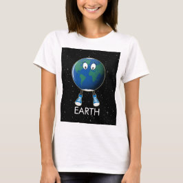 Planet Earth & Stars T Shirt