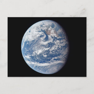 Planet Earth tagen av Apollo 11 besättningen. Vykort