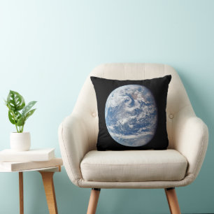 Planet Earth taget av besättningen Apollo 11. Kudde