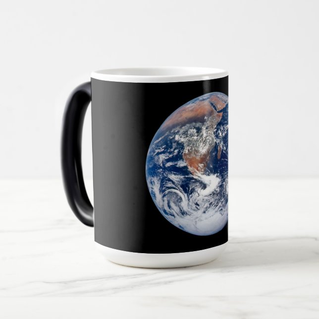 Planet Earth view från Apollo 17 Magisk Mugg (Framsida vänster)