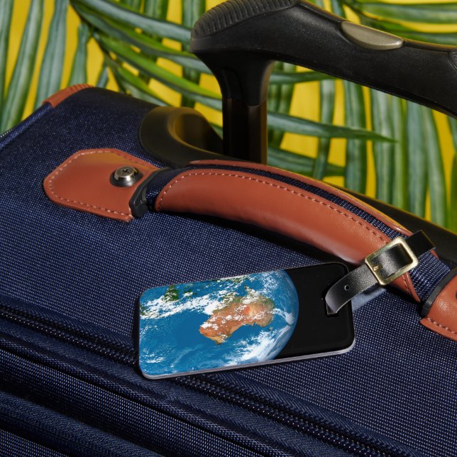 Planet Earth visar moln över Australien. Bagagebricka (Framsida Insitu 3)