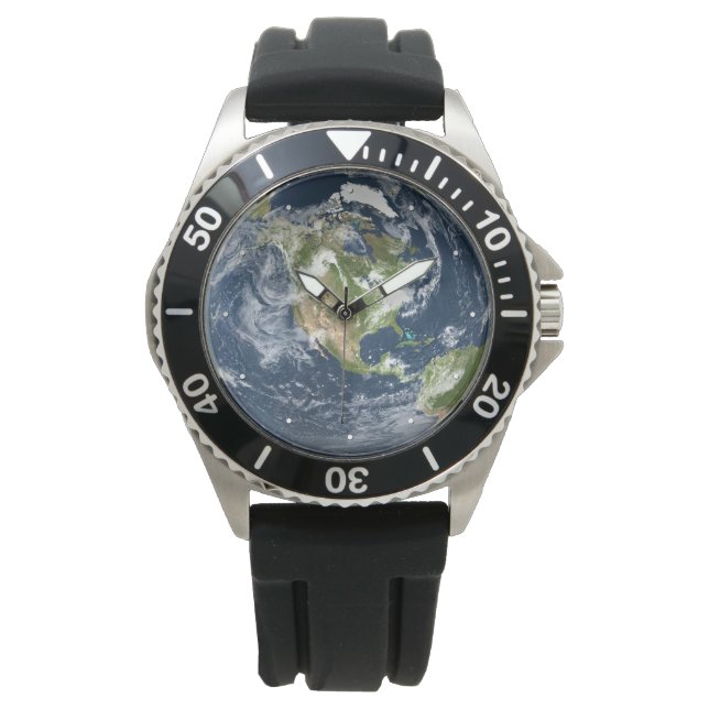 Planet Earth World Armbandsur (Framsida)