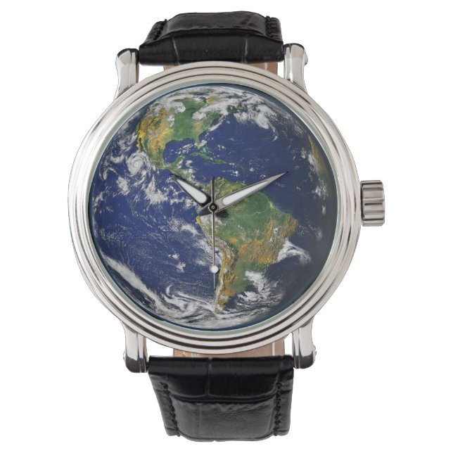 Planet Earth World Art Armbandsur (Framsida)