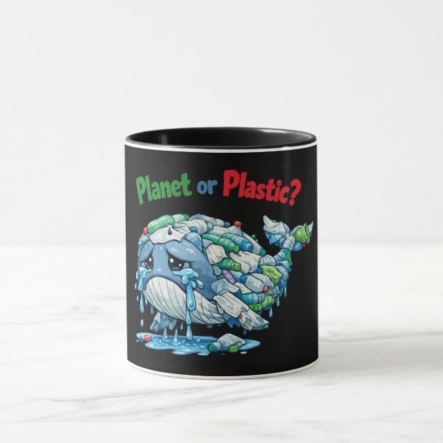 Planet eller plast? Rädda valen. Mugg (Center)