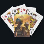 Planet Explorers Afrofuturistic Science fiction Casinokort<br><div class="desc">Fantasy Art products by The Lunarium.</div>