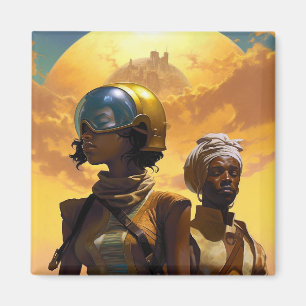 Planet Explorers Afrofuturistic Science fiction Magnet