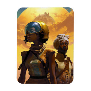 Planet Explorers Afrofuturistic Science fiction Magnet