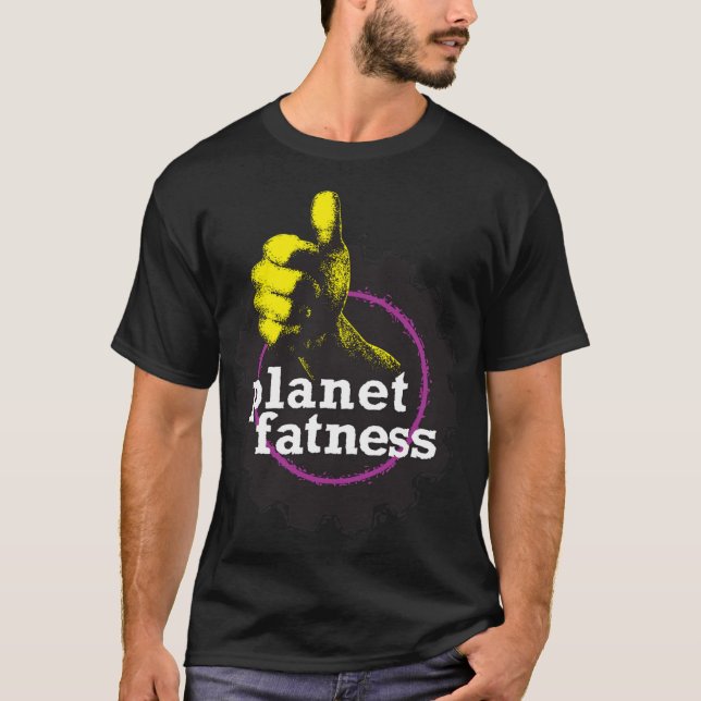 Planet Fatness funny T Shirt (Framsida)