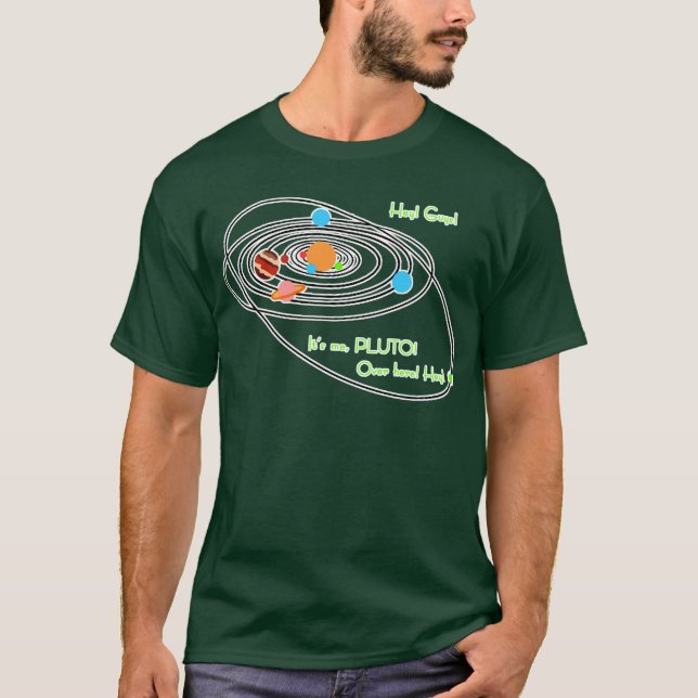 Planet fattiga pluto tee shirt (Framsida)