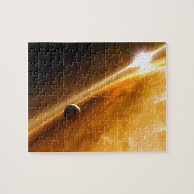 Planet Fomalhaut B Orbitande en stjärna Pussel (Horisontell)