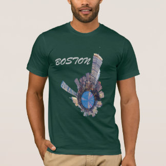 planet för boston horisontkortkort tee shirt