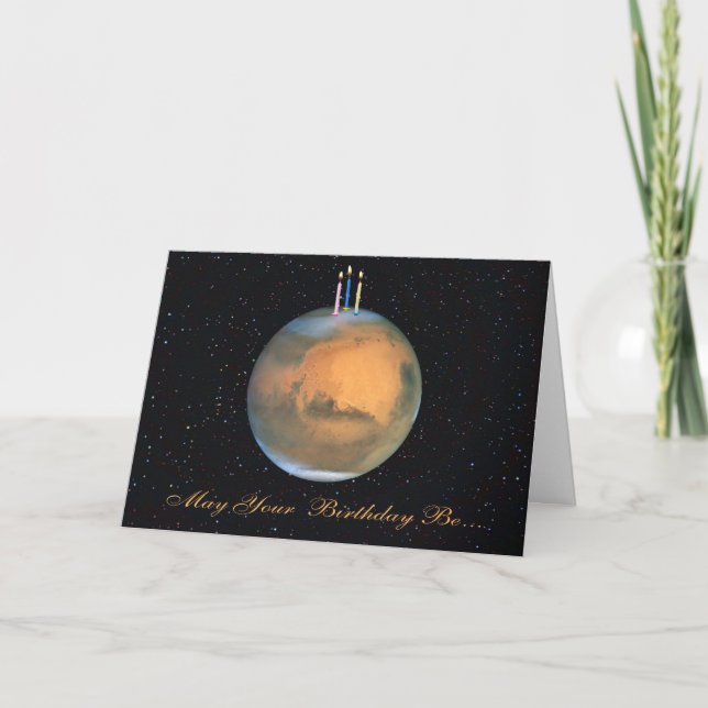 Planet fördärvar födelsedagkortet kort (Framsida)
