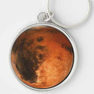 PLANET FÖRDÄRVAR ~ (för det sol- systemet) Rund Silverfärgad Nyckelring