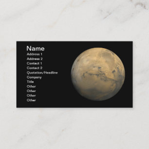 Planet fördärvar i det sol- systemet NASA Visitkort