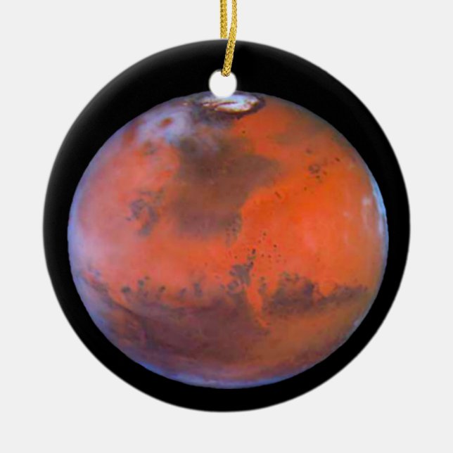 Planet fördärvar ornament.en julgransprydnad keramik (Framsidan)