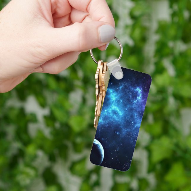 Planet Galaxy Keychain Nyckelring (Hand)