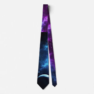 Planet Galaxy Neck Tie Slips