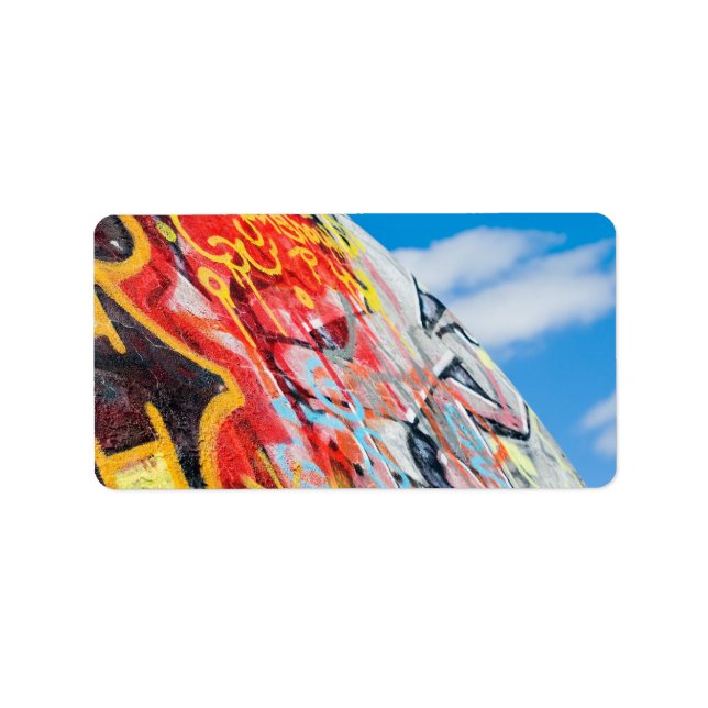 planet graffiti adressetikett (Framsidan)