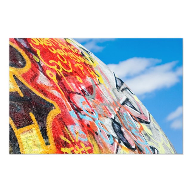 planet graffiti fototryck (Framsidan)
