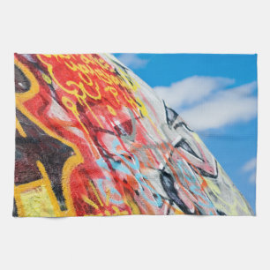 planet graffiti kökshandduk