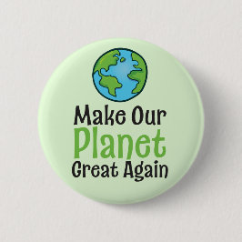 Planet Great Again Standard, 2¼ tum rund knapp