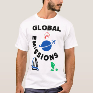 Planet in Peril: Global Emissions". T Shirt