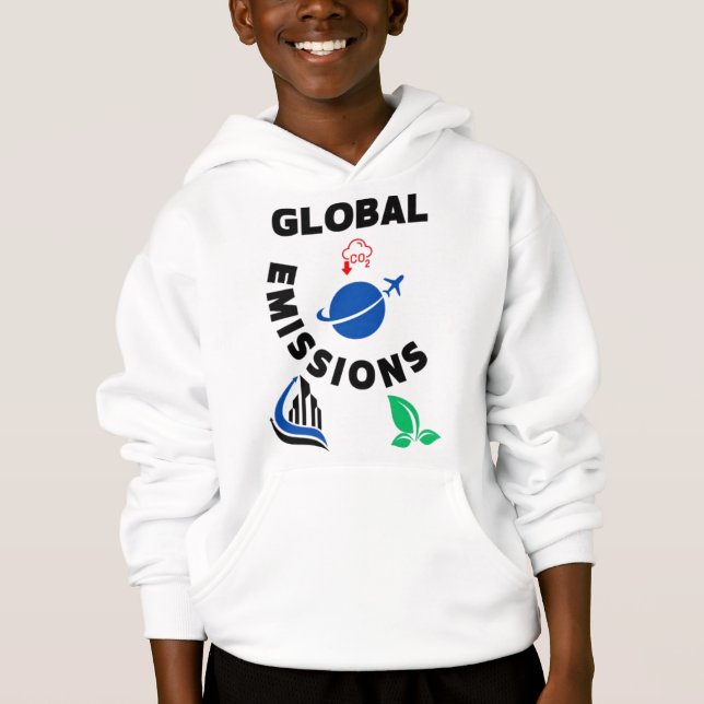 Planet in Peril: Global Emissions". T Shirt (Framsida)