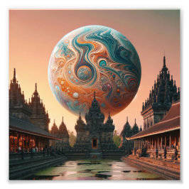 Planet Indonesia Fototryck