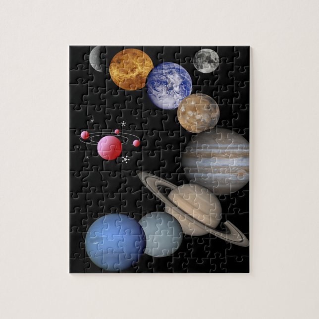 Planet Jigszle Puzzle Pussel (Vertikal)
