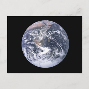 Planet Jorden Från Rymden Jordens Dag Vykort