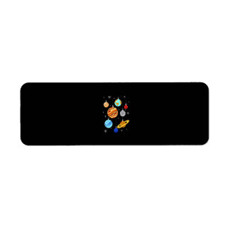 Planet jul-prydnadsföremål Färful Funny Julafton P Returadress Etikett